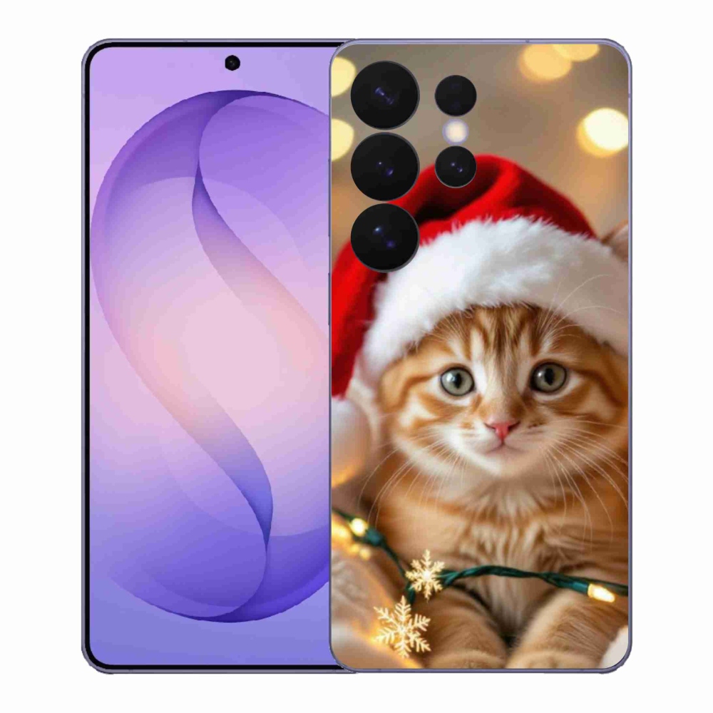 Gél borítás mmCase Samsung Galaxy S26 Ultra készülékhez - Karácsonyi cica