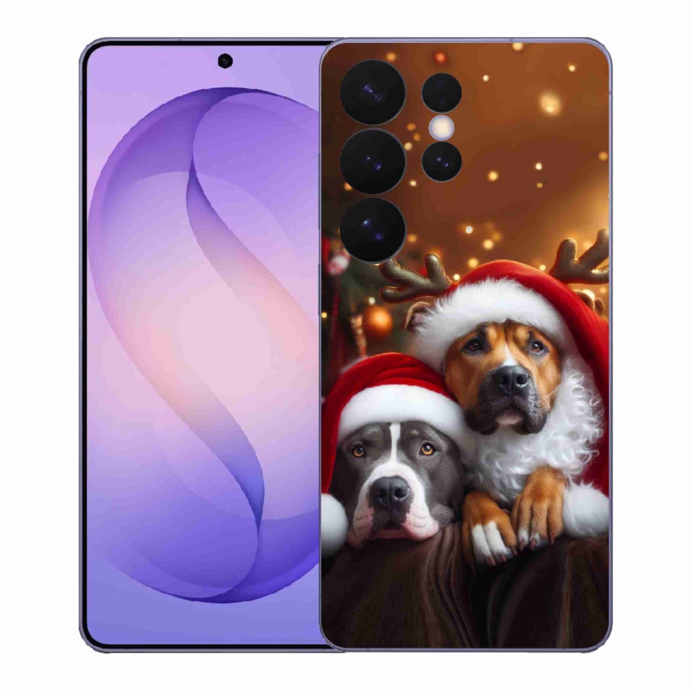 Gél borítás mmCase Samsung Galaxy S26 Ultra - Karácsonyi kutyák