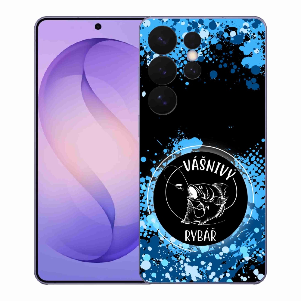 Gél borító mmCase Samsung Galaxy S26 Ultra - szenvedélyes halász fekete háttérrel