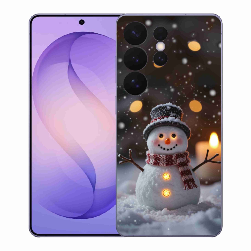 Gél borítás mmCase Samsung Galaxy S26 Ultra - vidám hóemberhez