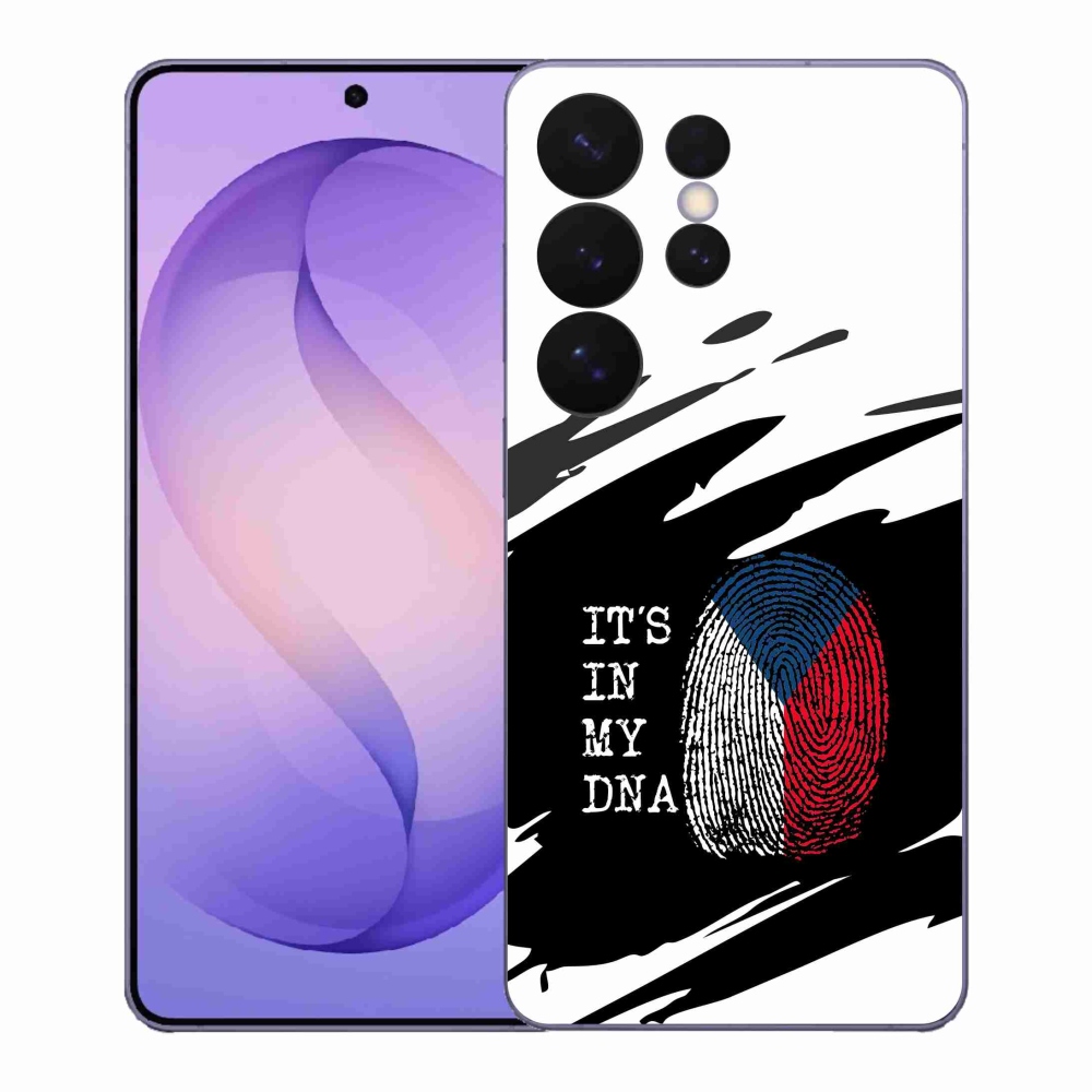 Gél borító mmCase Samsung Galaxy S26 Ultra - zászlós ujjlenyomat fekete és fehér háttérrel