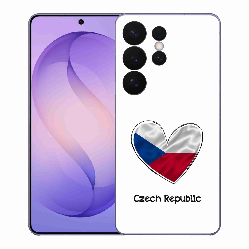 Gél borító mmCase Samsung Galaxy S26 Ultra - zászló szív fehér háttérrel