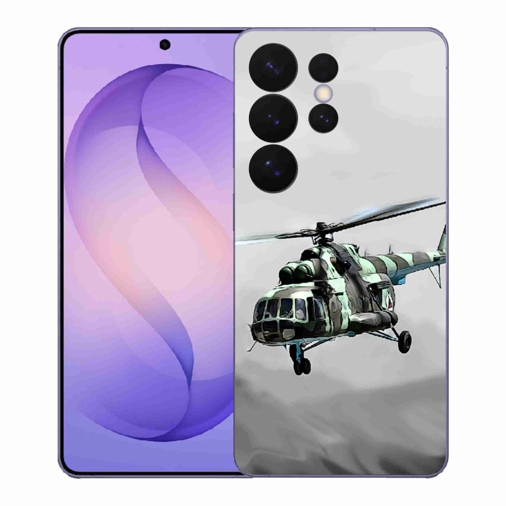 Gél borítás mmCase Samsung Galaxy S26 Ultra - katonai helikopterhez