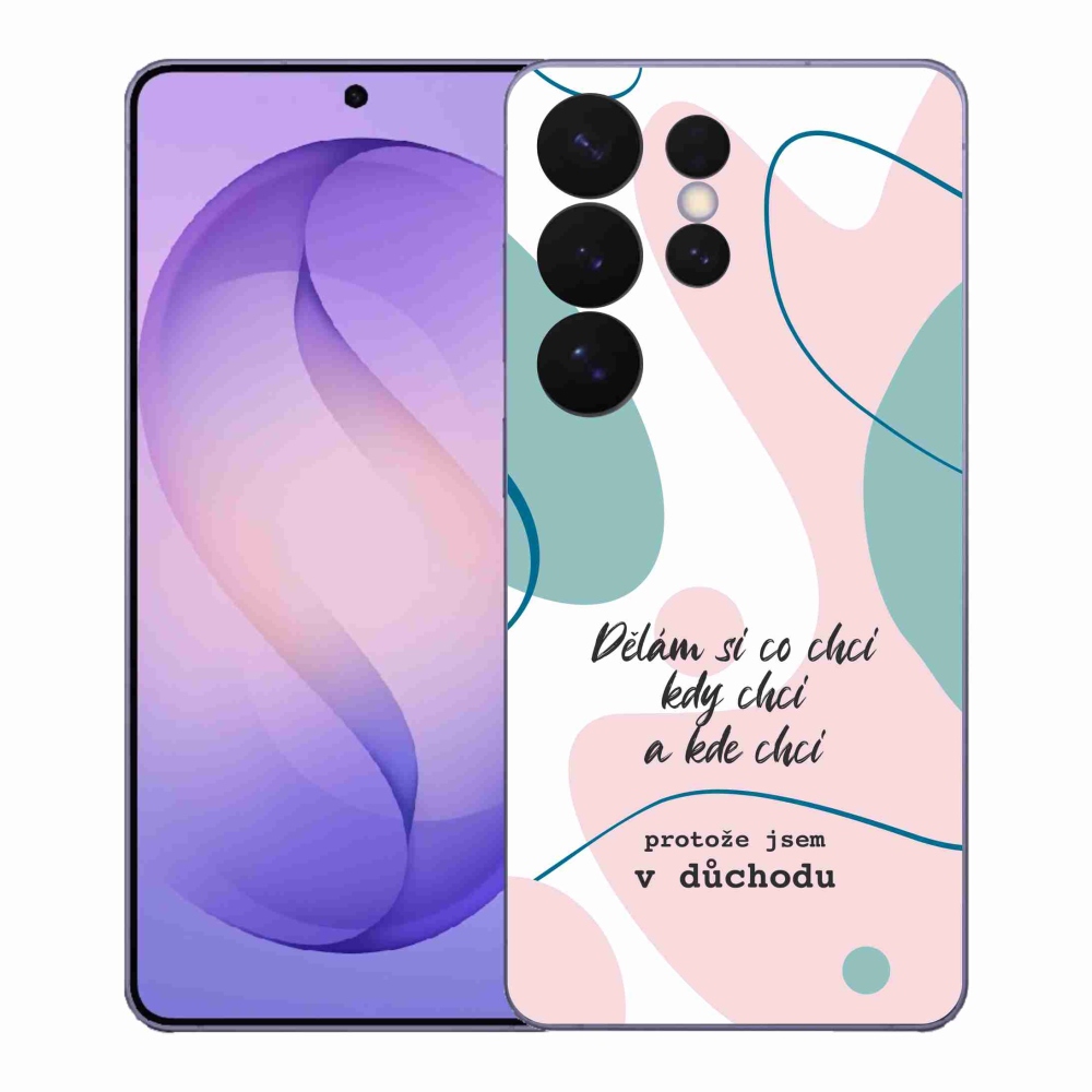 Gél borító mmCase Samsung Galaxy S26 Ultra készülékhez - vicces szöveg 10 fehér háttér