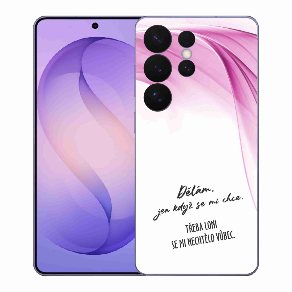 Gél borító mmCase Samsung Galaxy S26 Ultra készülékhez - vicces szöveg 12 fehér háttér