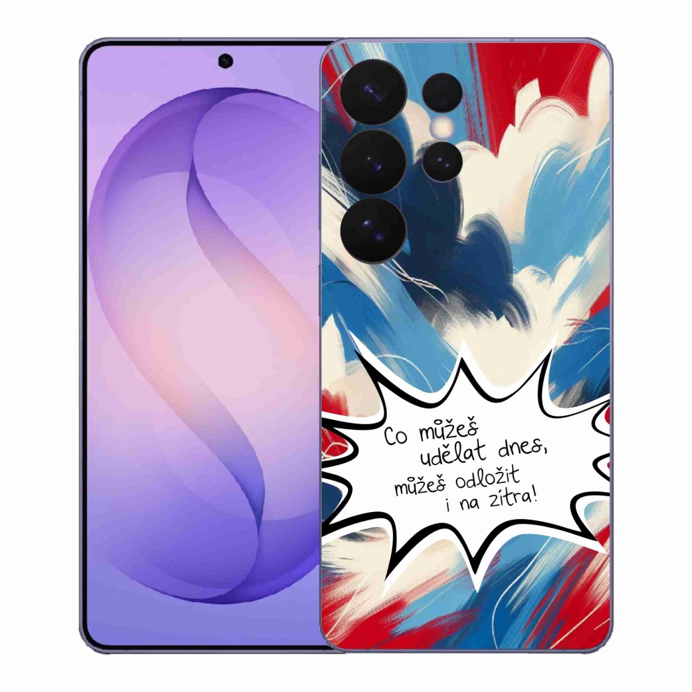 Gél borító mmCase Samsung Galaxy S26 Ultra - vicces szöveg 9 fehér háttér