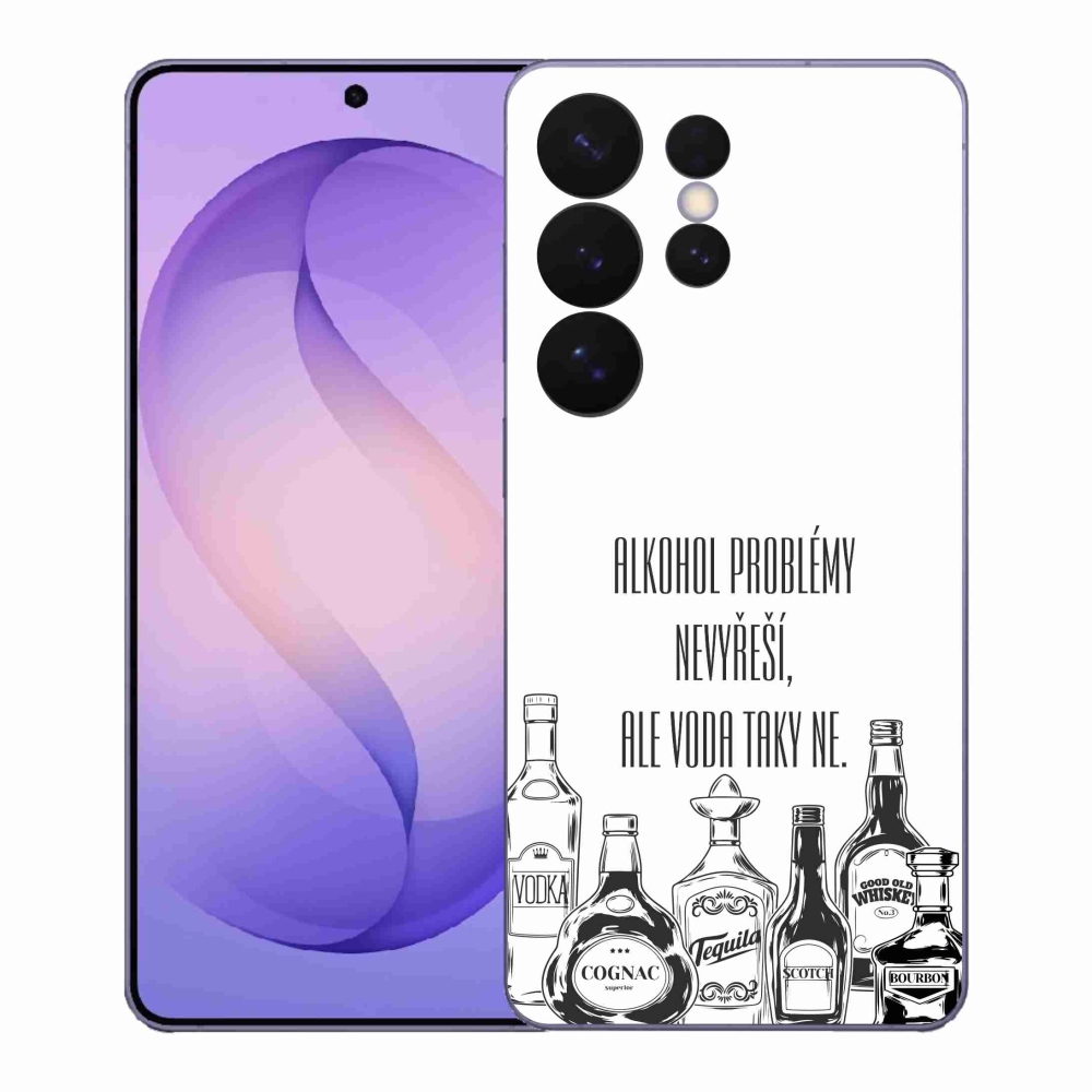 Gél borító mmCase Samsung Galaxy S26 Ultra - vicces szöveg fehér háttérrel