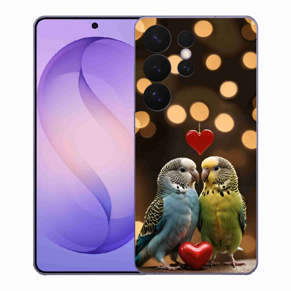 Gél borítás mmCase Samsung Galaxy S26 Ultra készülékhez - szerelmes papagájok