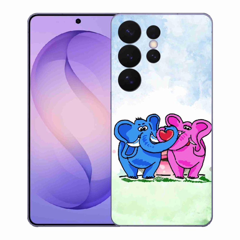 Gél borítás mmCase Samsung Galaxy S26 Ultra - szerelmes elefántok