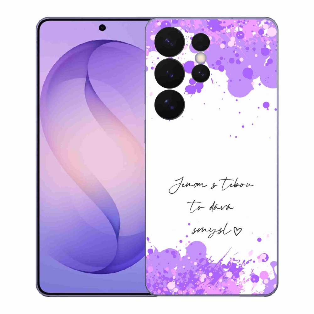 Gél borító mmCase Samsung Galaxy S26 Ultra - szerelmes szöveg fehér háttérrel