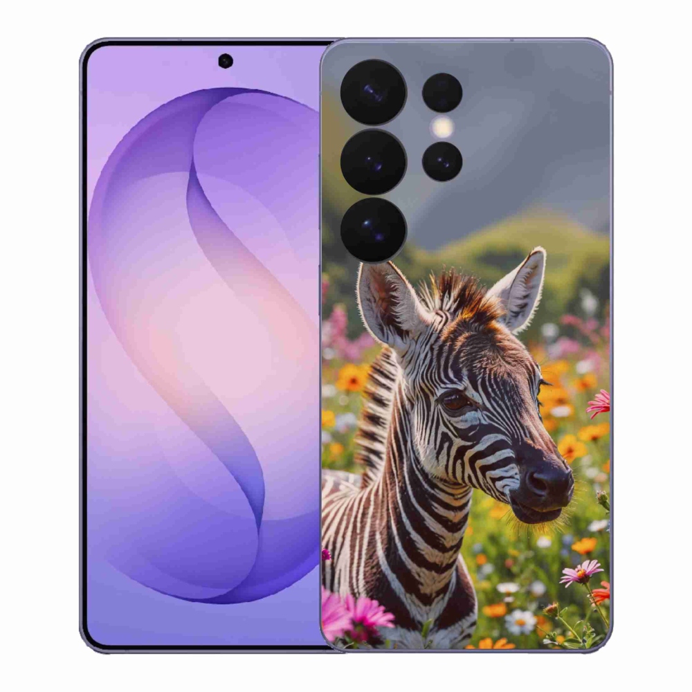 Zselés borítás mmCase Samsung Galaxy S26 Ultra készülékhez - zebra a réten