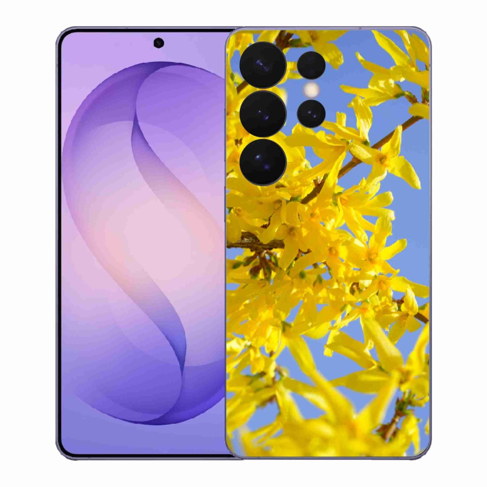 Gél borítás mmCase Samsung Galaxy S26 Ultra - sárga virágok