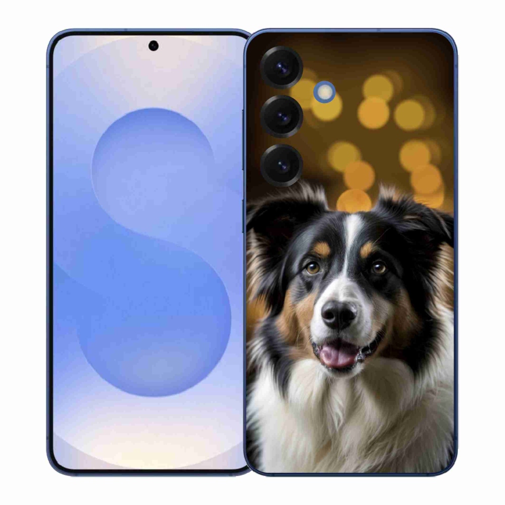 Gél borítás mmCase Samsung Galaxy S26+ készülékhez - mosolygó ausztrál juhászkutya