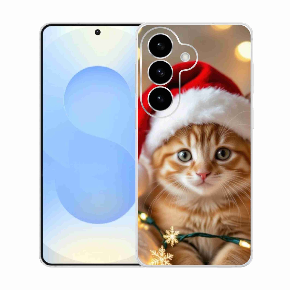 Gél borítás mmCase Samsung Galaxy S26 készülékhez - Karácsonyi cica