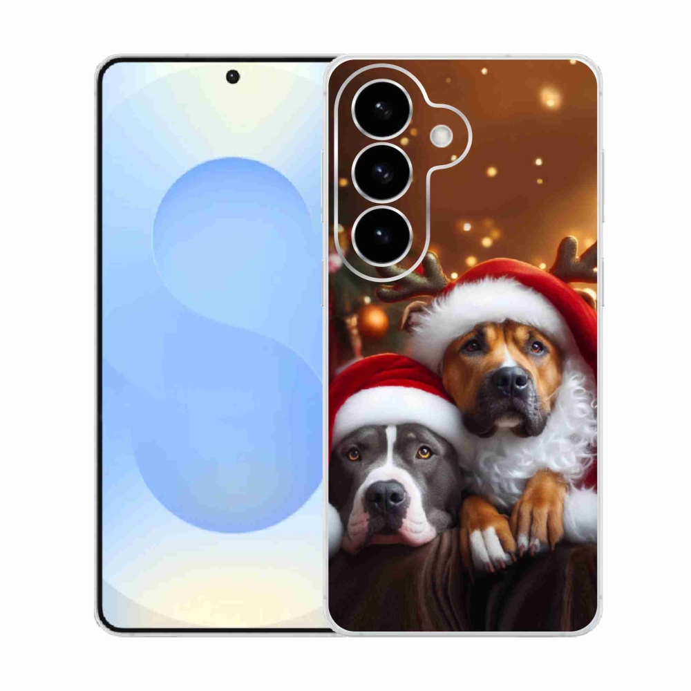 Gél borítás mmCase Samsung Galaxy S26 - Karácsonyi kutyák