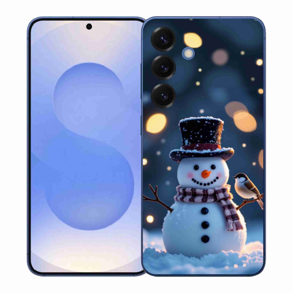 Gél borítás mmCase Samsung Galaxy S26+ - karácsonyi hóemberhez