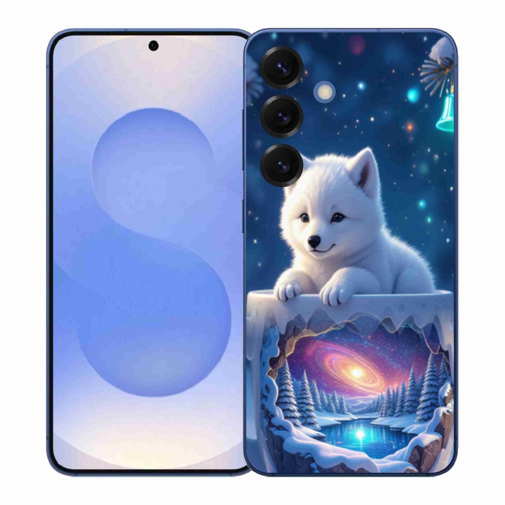 Gél borítás mmCase Samsung Galaxy S26+ - Karácsonyi kölyökkutyakölyök