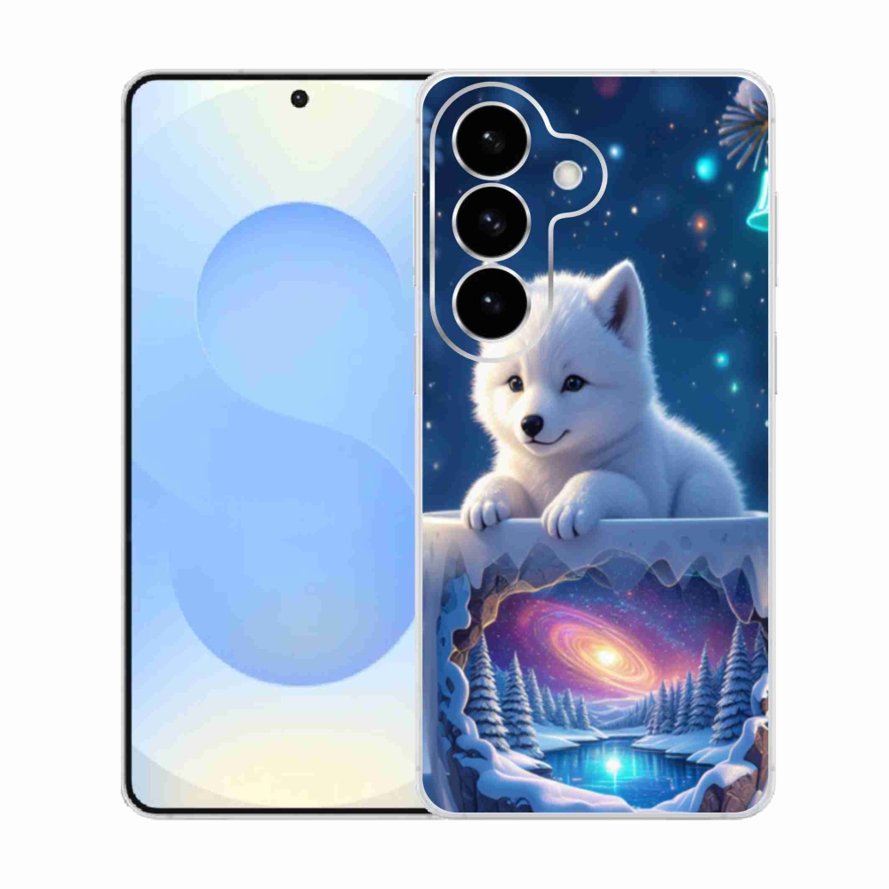 Gél borítás mmCase Samsung Galaxy S26 készülékhez - karácsonyi kölyökkutya