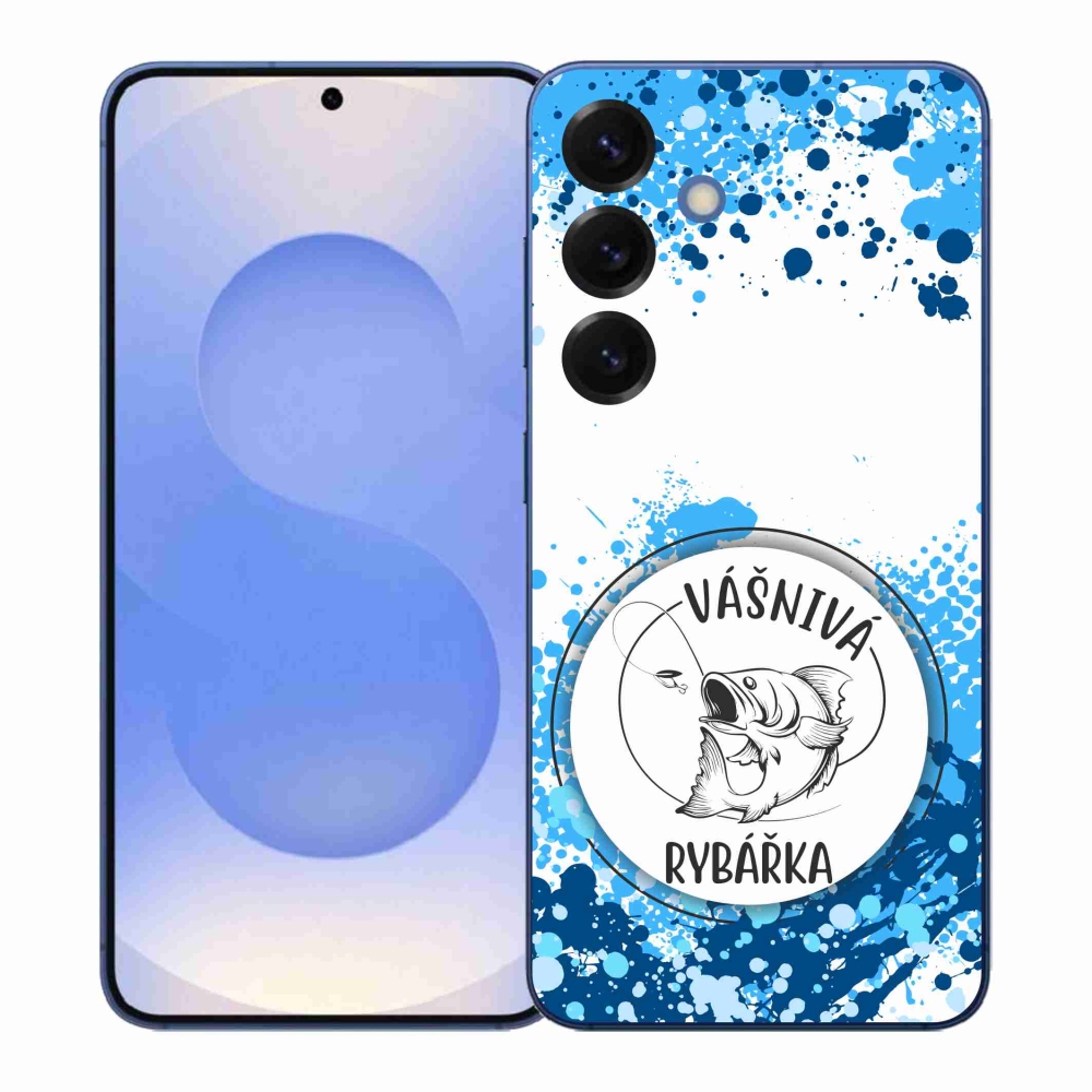 Gél borítás mmCase Samsung Galaxy S26+ - szenvedélyes halásznő fehér háttérrel