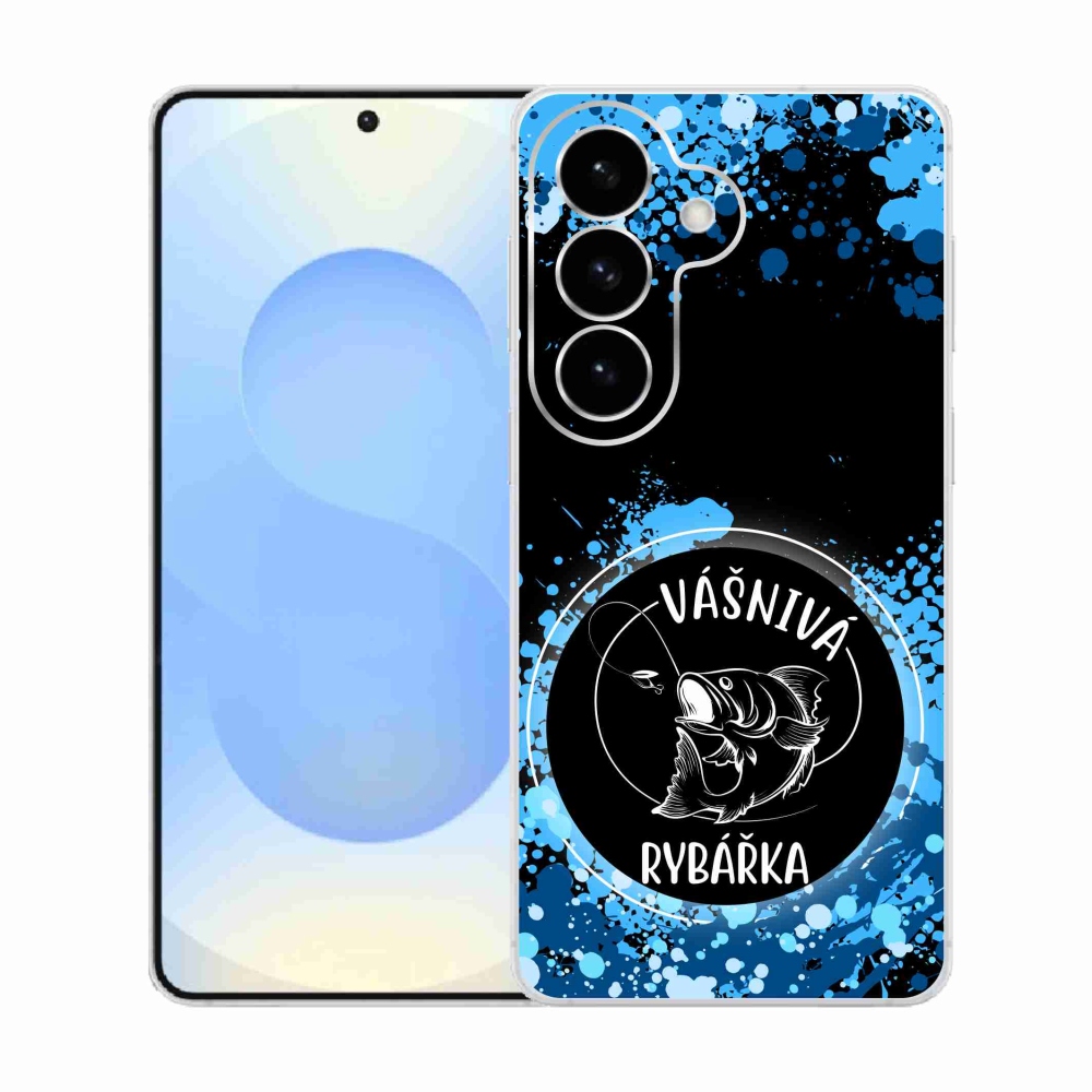 Gél borító mmCase Samsung Galaxy S26 készülékhez - szenvedélyes halásznő fekete háttérrel