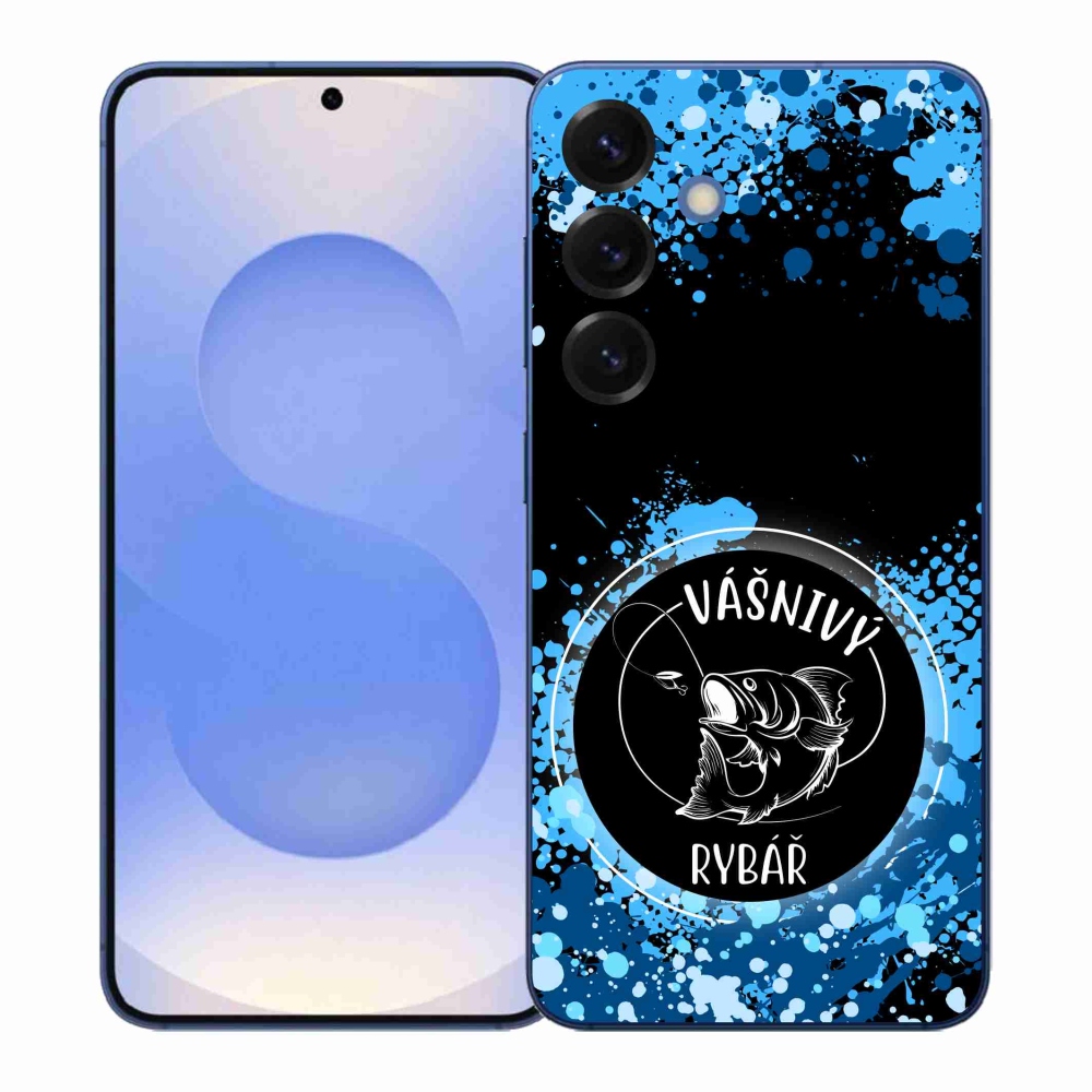 Gél borítás mmCase Samsung Galaxy S26+ - szenvedélyes halász fekete háttérrel