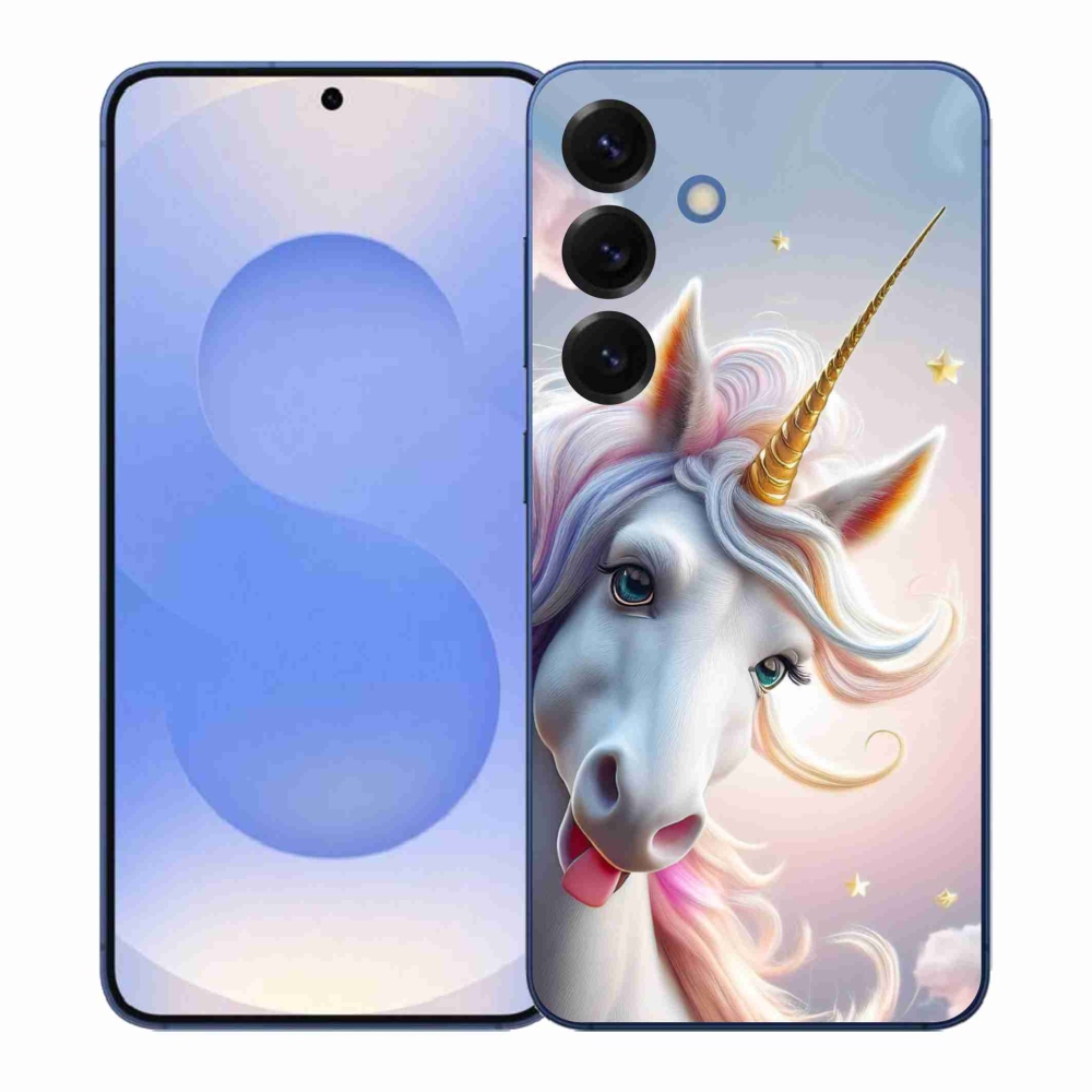 Zselés borítás mmCase Samsung Galaxy S26+ - vidám egyszarvúhoz