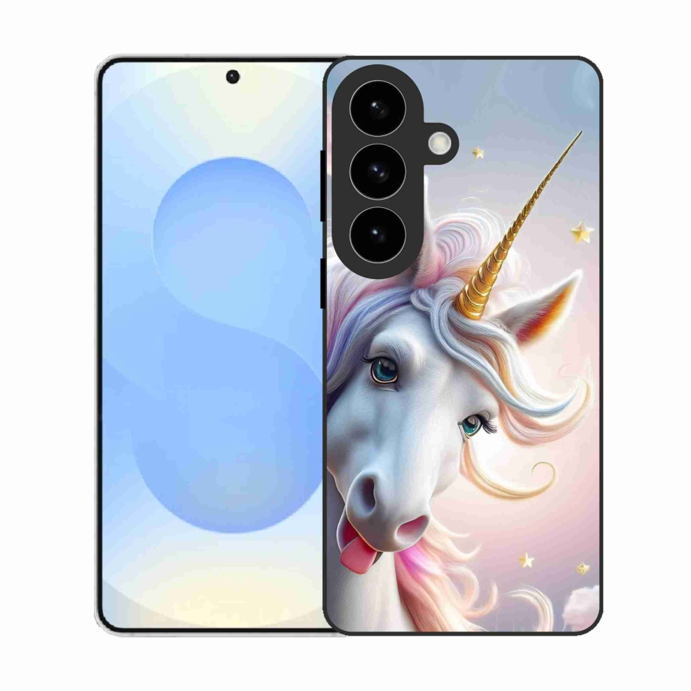 Gél védőhuzat mmCase Samsung Galaxy S26 készülékhez - vidám egyszarvú