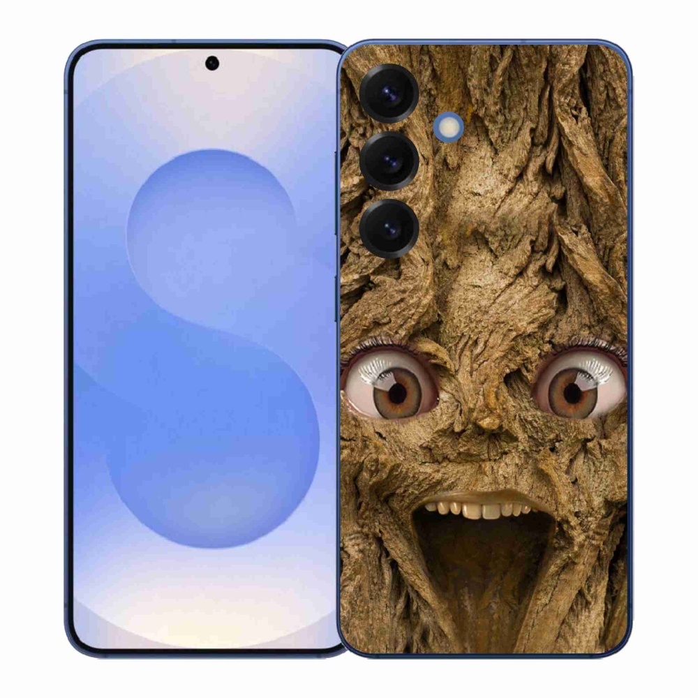 Gél borítás mmCase Samsung Galaxy S26+ készülékhez - vidám fa szemekkel