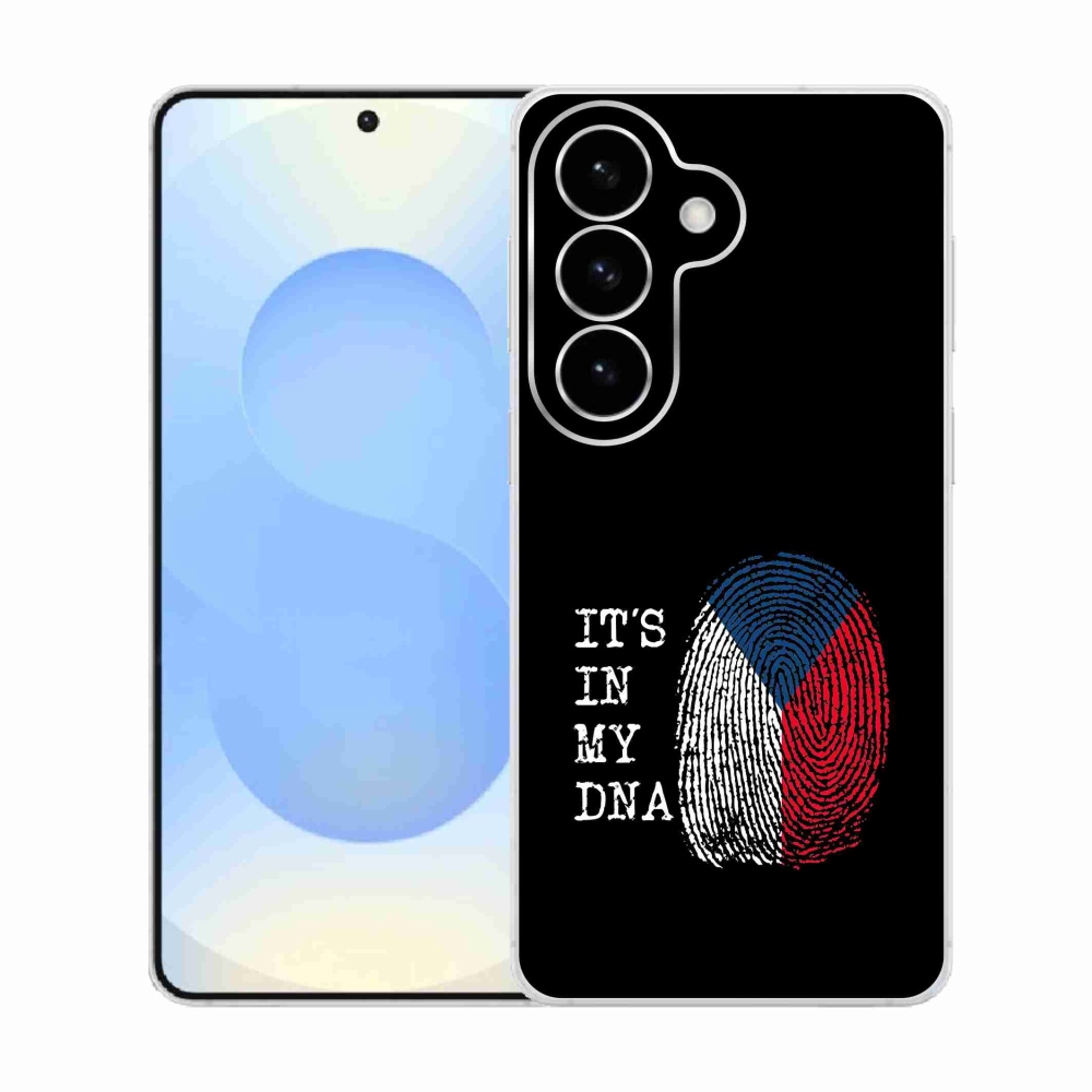 Gél borító mmCase Samsung Galaxy S26 - zászlós ujjlenyomat fekete háttérrel