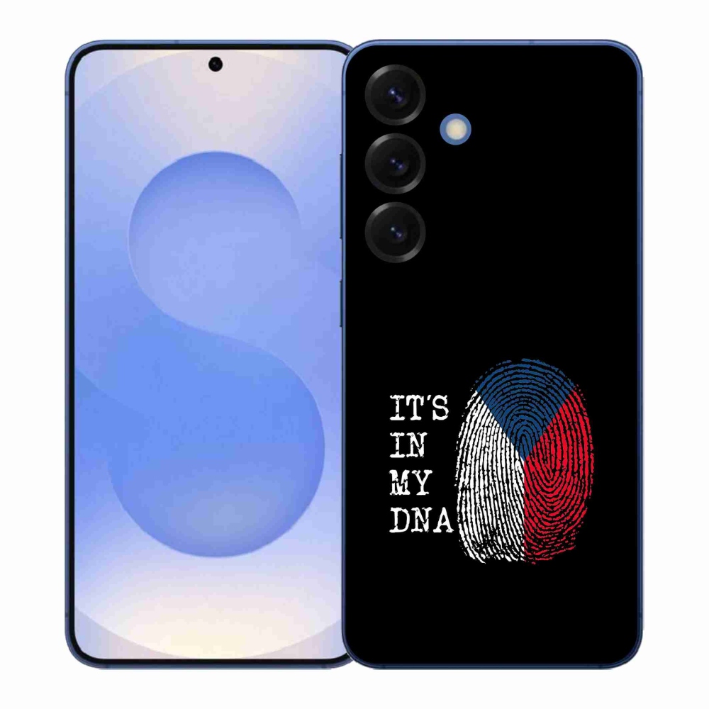 Zselés borítás mmCase Samsung Galaxy S26+ - zászlós ujjlenyomat fekete háttérrel