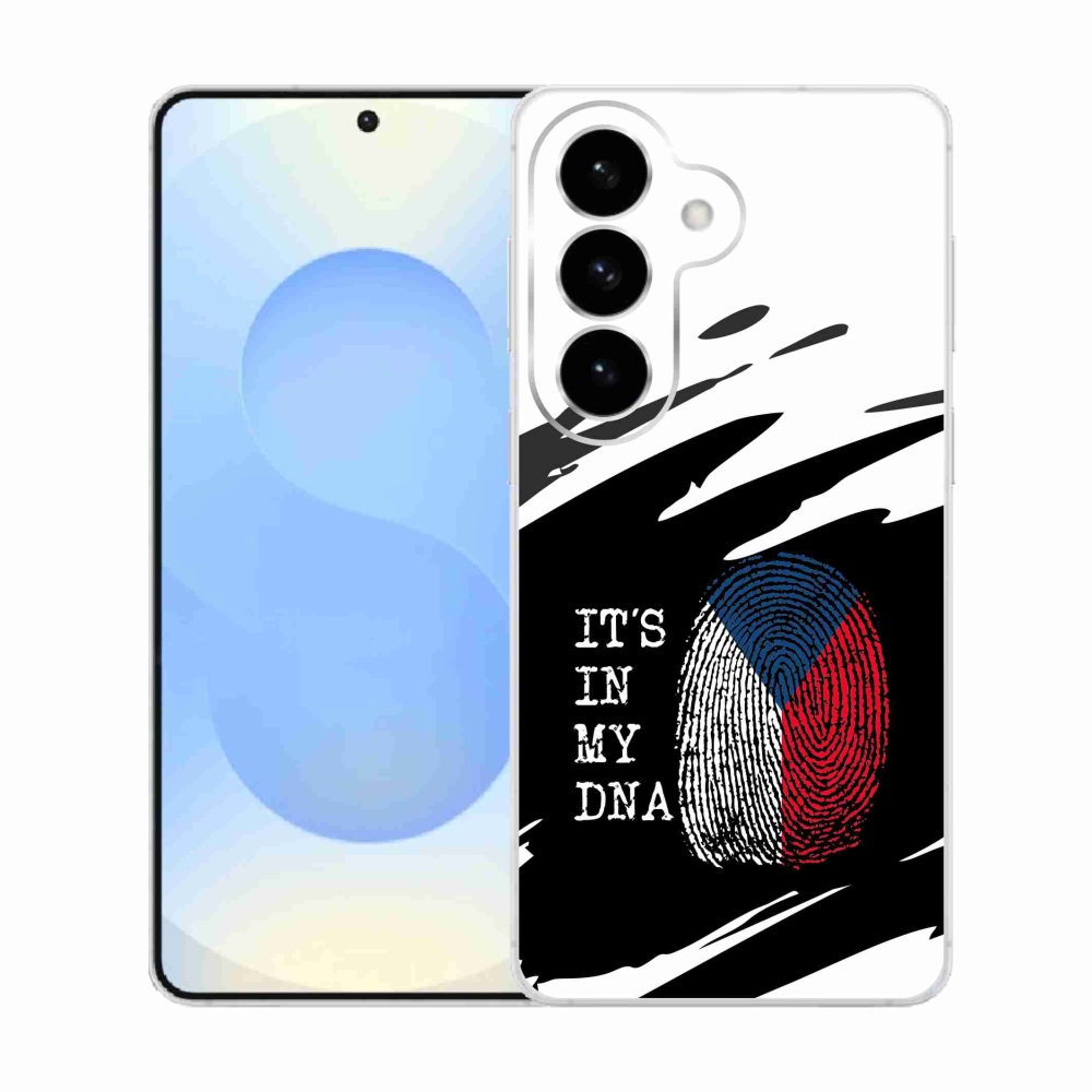 Gél borító mmCase Samsung Galaxy S26 - zászlós ujjlenyomat fekete és fehér háttérrel