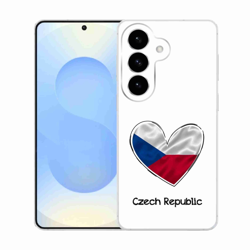 Gél borító mmCase Samsung Galaxy S26 - zászló szív fehér háttérrel