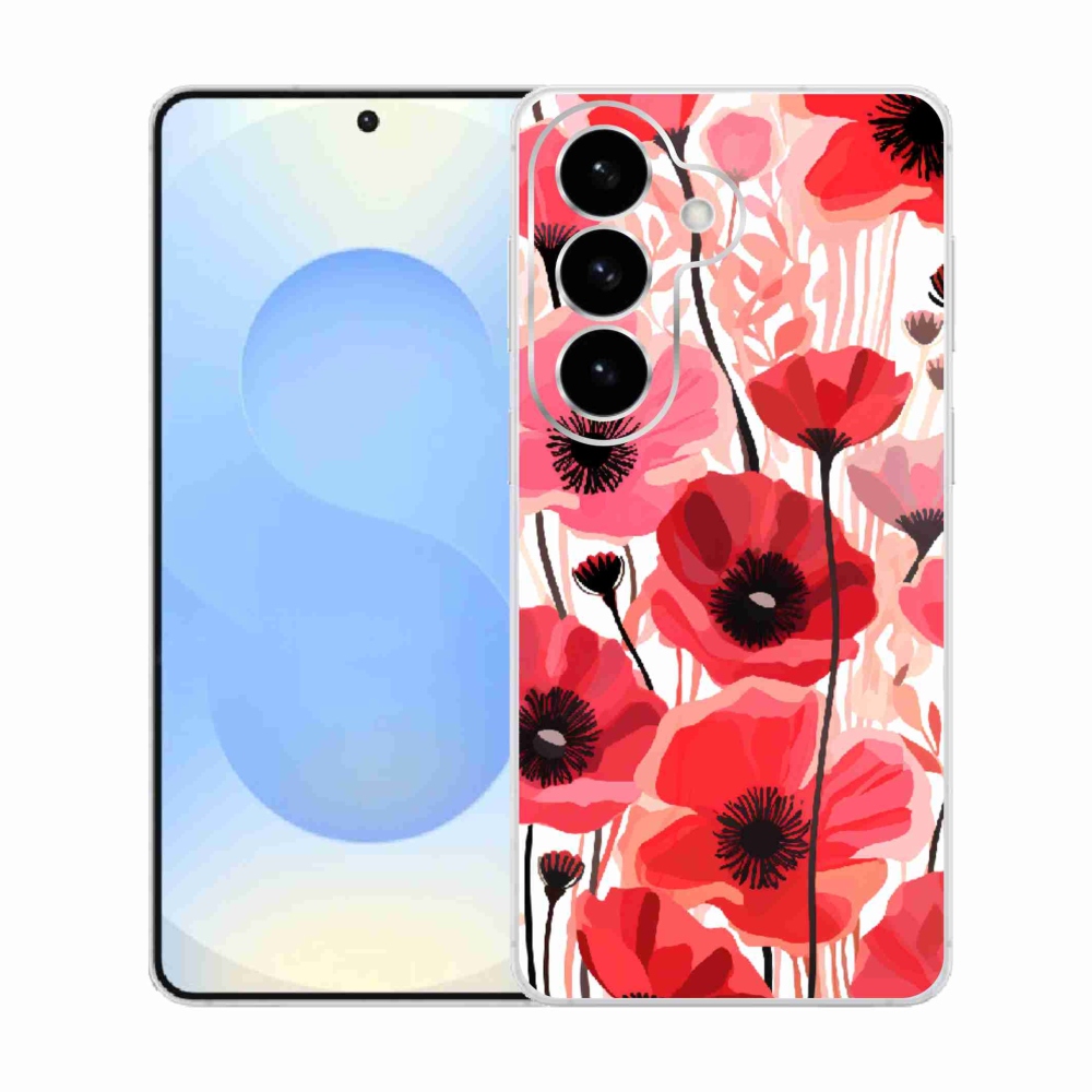 Zselés borítás mmCase Samsung Galaxy S26 készülékhez - mákos 1