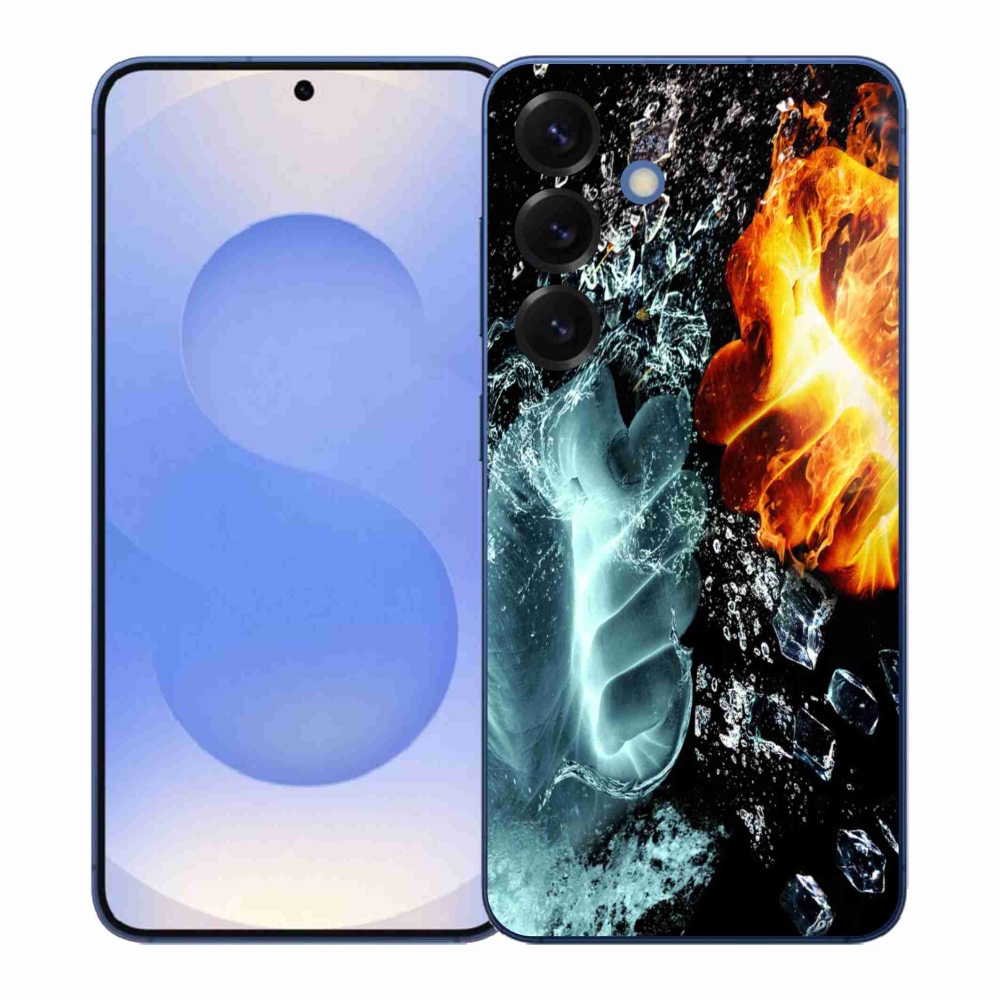 Zselés borítás mmCase Samsung Galaxy S26+ - víz és tűz