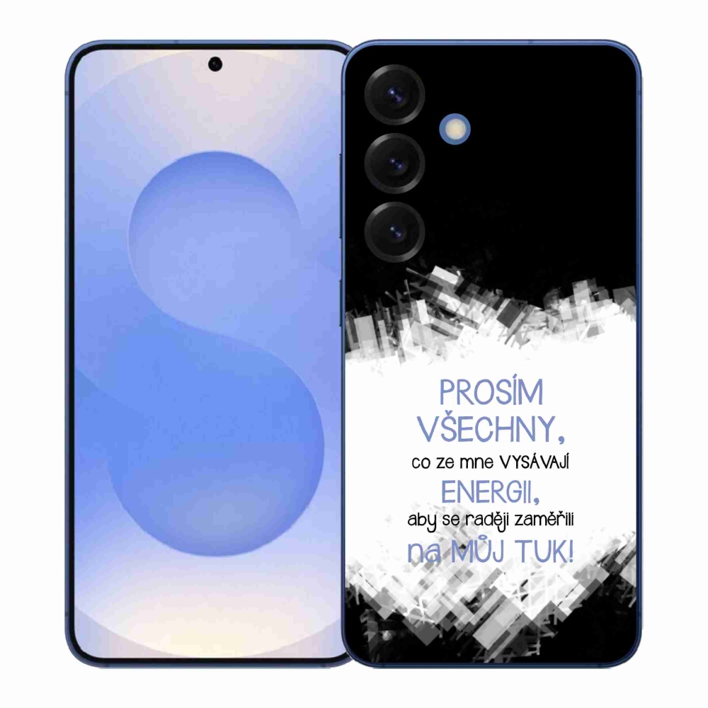 Gél borító mmCase Samsung Galaxy S26+ - vicces szöveg 1 kék