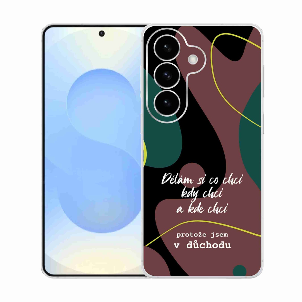 Gél borító mmCase Samsung Galaxy S26 készülékhez - vicces szöveg 10 fekete háttér