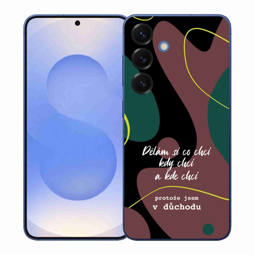 Gél borító mmCase Samsung Galaxy S26+ készülékhez - vicces szöveg 10 fekete háttér