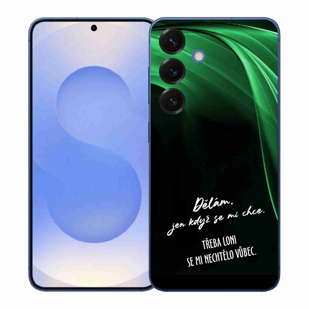 Gél borító mmCase Samsung Galaxy S26+ készülékhez - vicces szöveg 12 fekete háttér