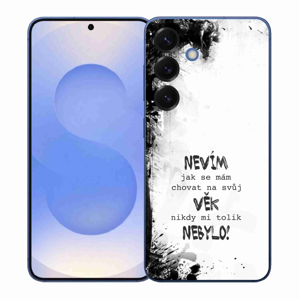 Gél borító mmCase Samsung Galaxy S26+ készülékhez - vicces szöveg 14 fehér háttér