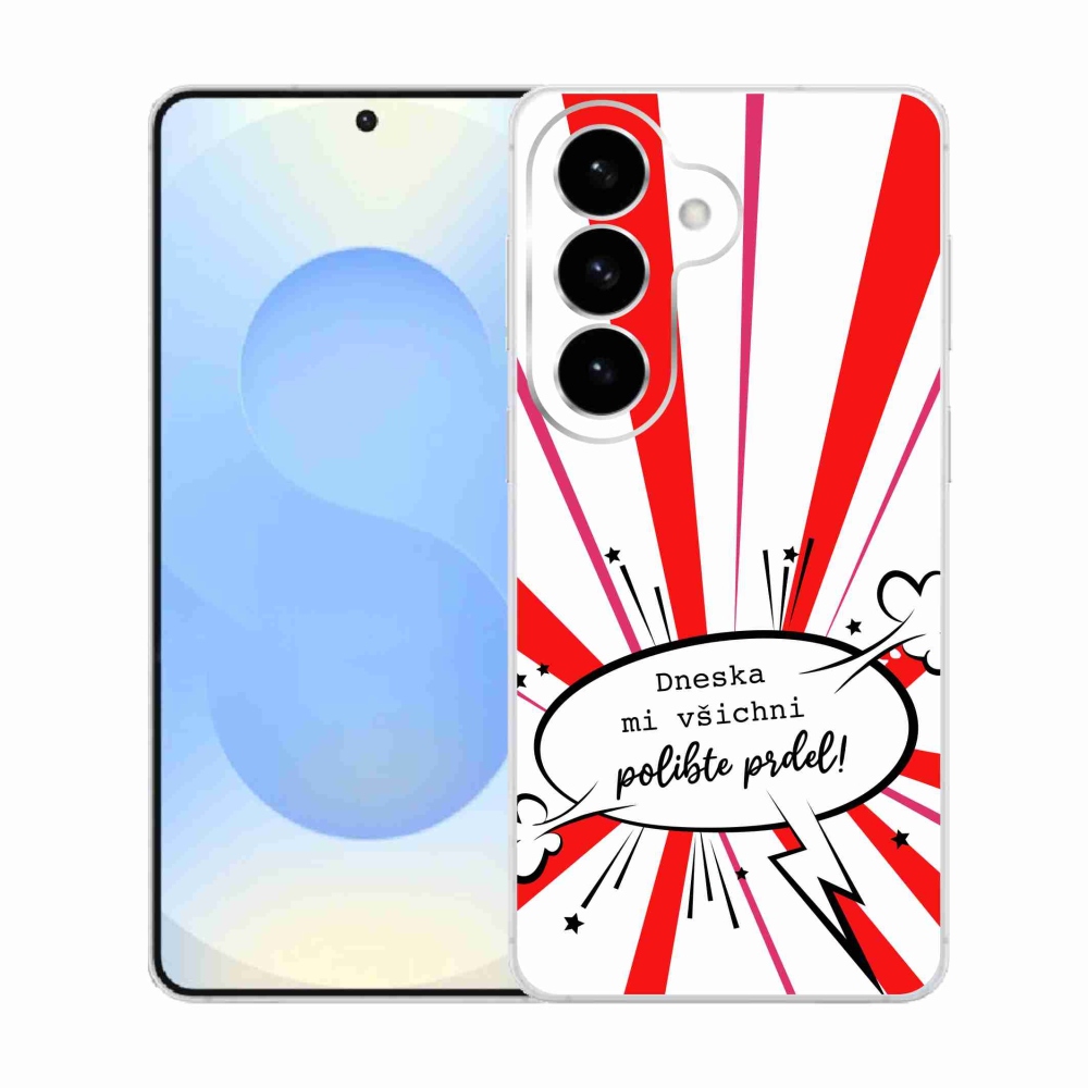 Gél borító mmCase Samsung Galaxy S26 készülékhez - vicces szöveg 15 fehér háttér