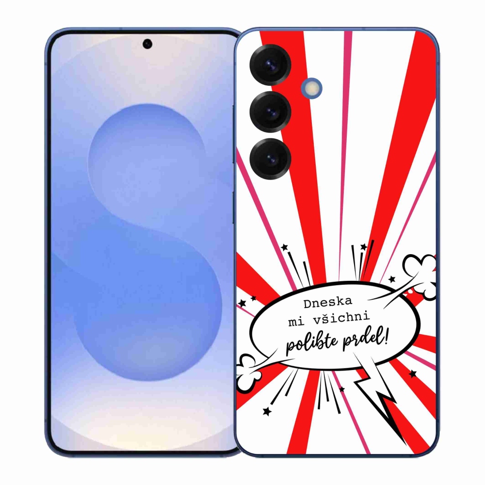 Gél borító mmCase Samsung Galaxy S26+ készülékhez - vicces szöveg 15 fehér háttér