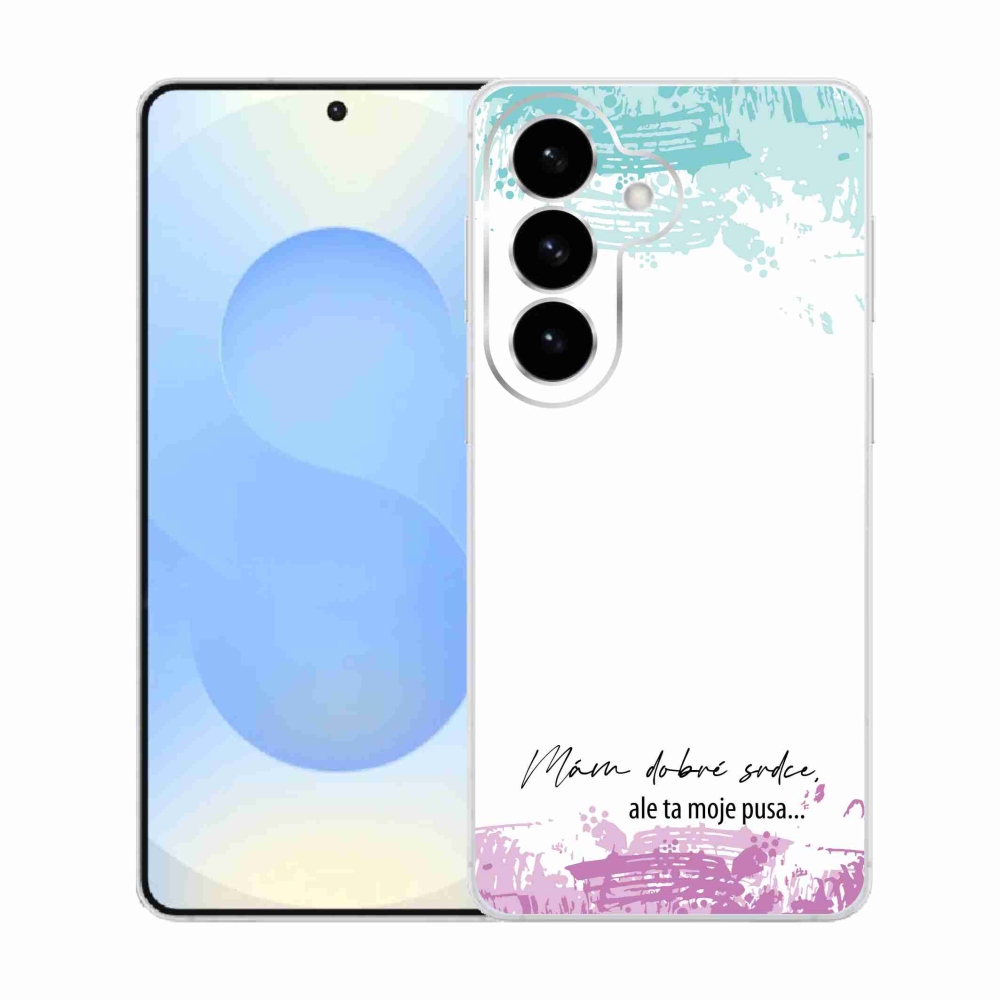 Gél borító mmCase Samsung Galaxy S26 készülékhez - vicces szöveg 3 fehér háttér