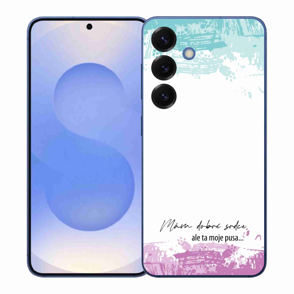 Gél borító mmCase Samsung Galaxy S26+ - vicces szöveg 3 fehér háttérrel