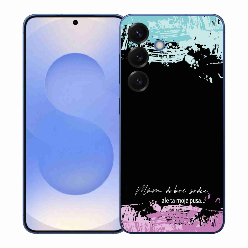 Gél borító mmCase Samsung Galaxy S26+ - vicces szöveg 3 fekete háttérrel