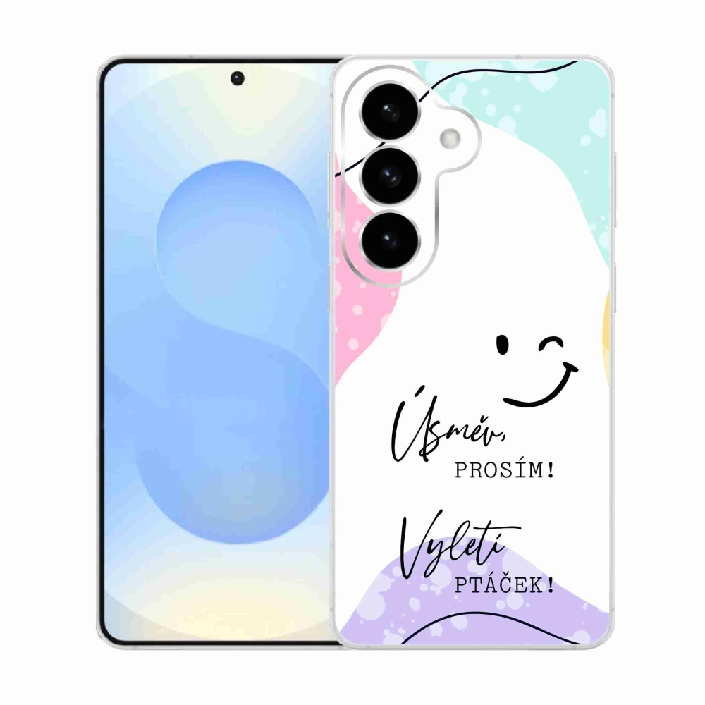 Gél borító mmCase Samsung Galaxy S26 készülékhez - vicces szöveg 4 fehér háttérrel