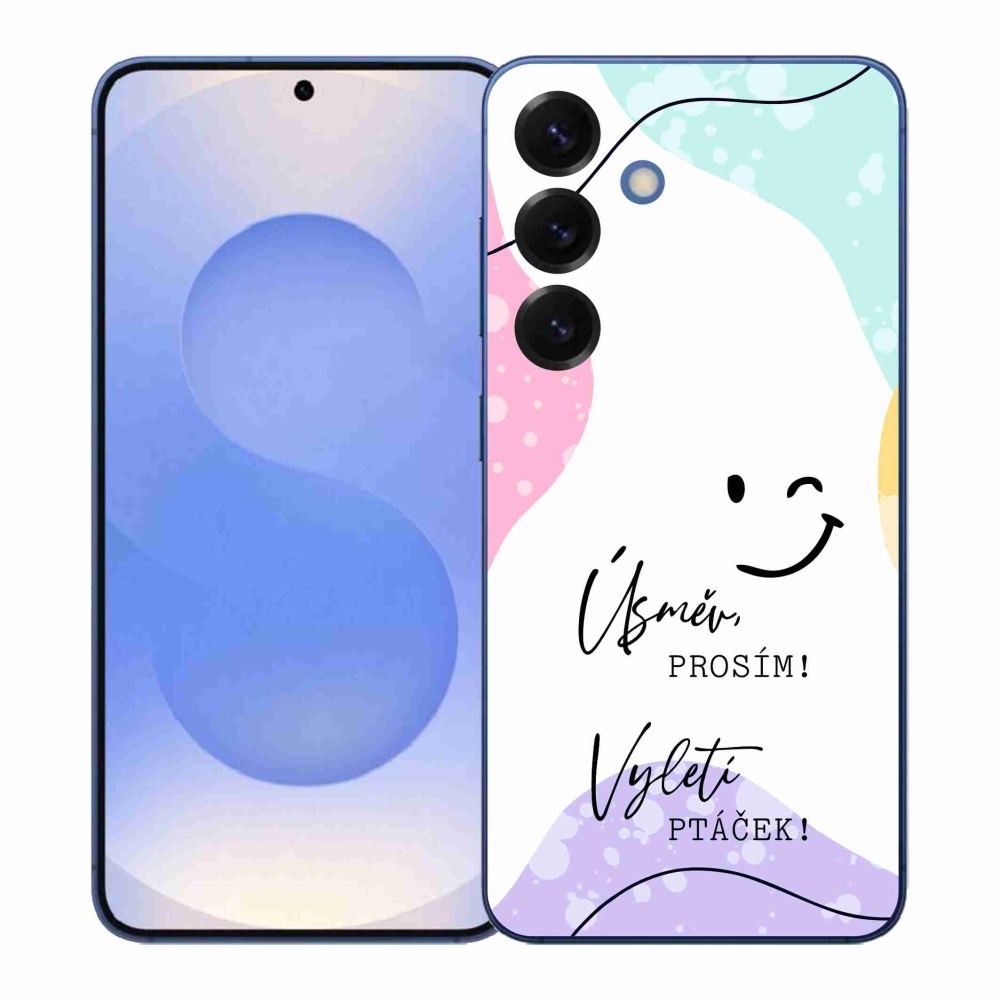 Gél borító mmCase Samsung Galaxy S26+ - vicces szöveg 4 fehér háttérrel