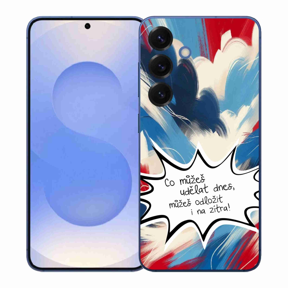 Gél borító mmCase Samsung Galaxy S26+ készülékhez - vicces szöveg 9 fehér háttér