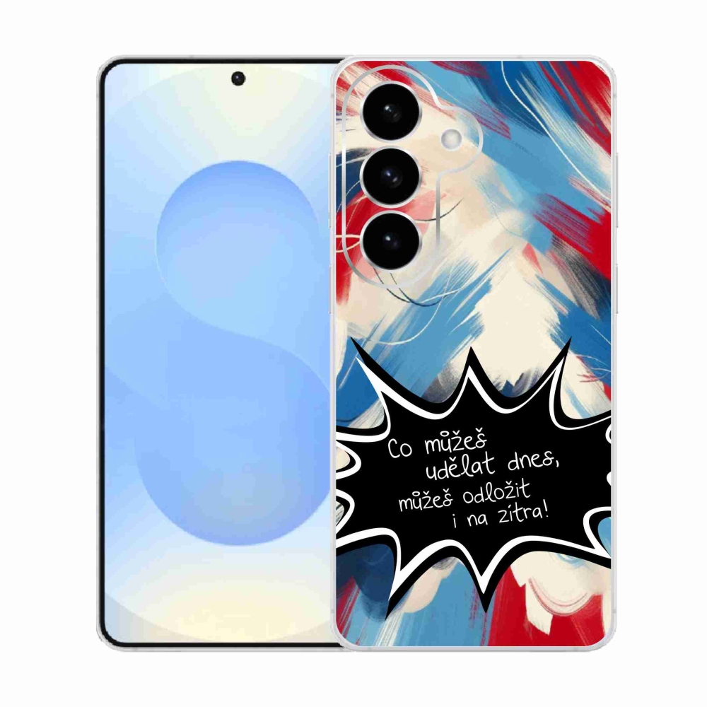 Gél borító mmCase Samsung Galaxy S26 készülékhez - vicces szöveg 9 fekete háttér