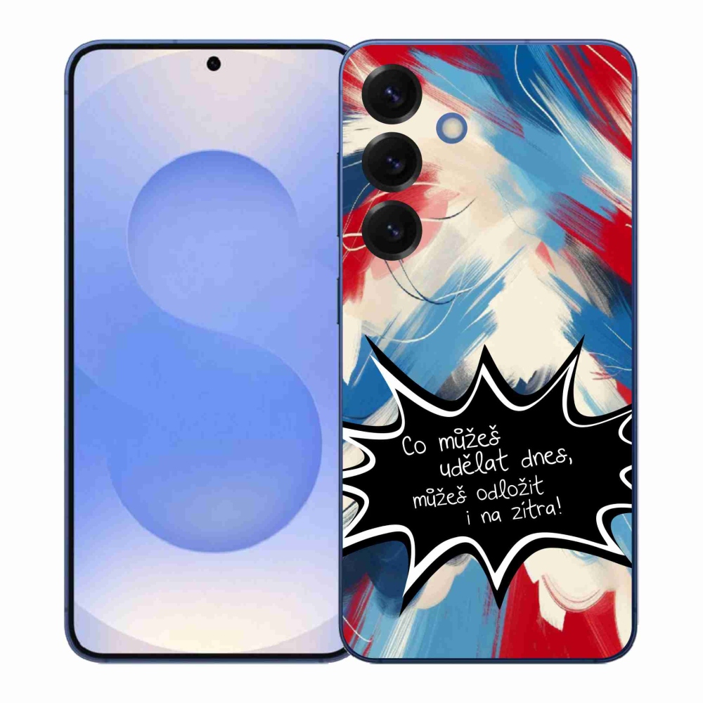 Gél borító mmCase Samsung Galaxy S26+ készülékhez - vicces szöveg 9 fekete háttér