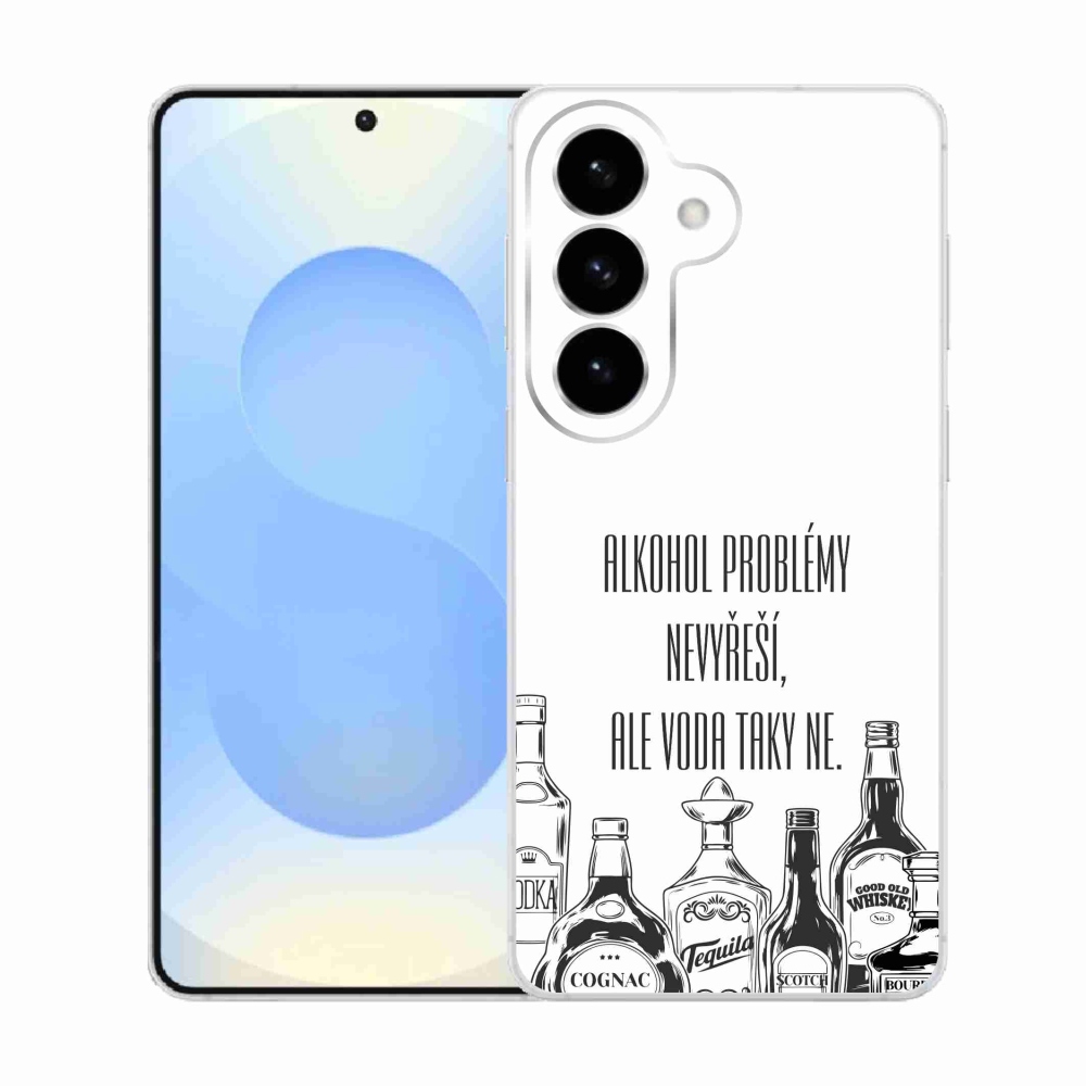 Gél borító mmCase Samsung Galaxy S26 készülékhez - vicces szöveg fehér háttérrel